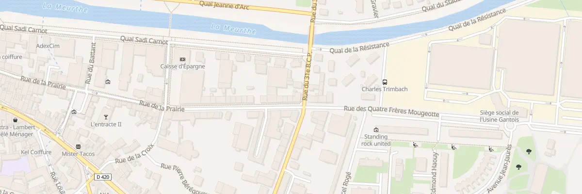 Plan du 60 Rue de la Prairie à Saint-Dié-des-Vosges