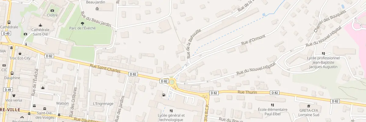 Plan du 1 Rue de la Behouille à Saint-Dié-des-Vosges