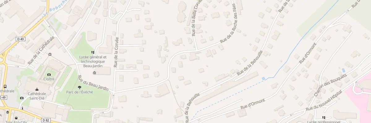 Plan du 16 Rue de la Roche des Fées à Saint-Dié-des-Vosges