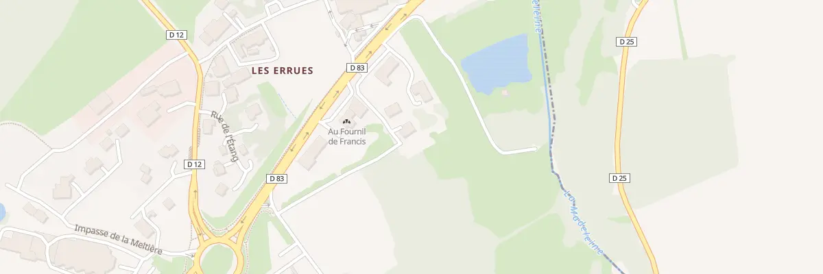 Plan du 12B Rue de la Baume à Menoncourt