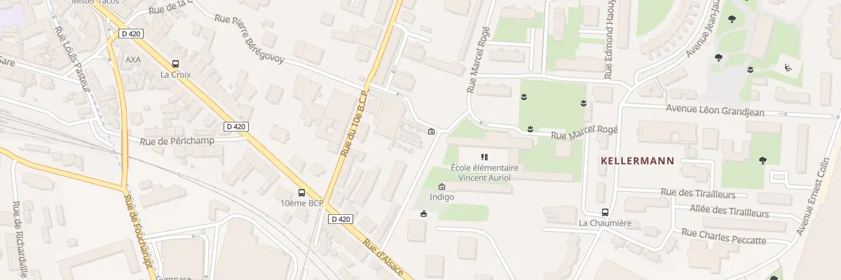 Plan du 8 Rue du Mondelet à Saint-Dié-des-Vosges