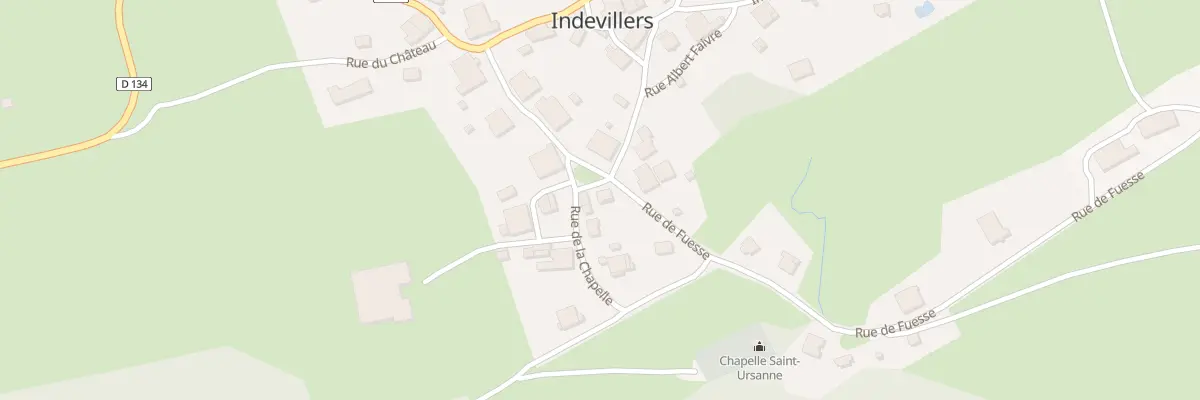 Plan du 7 Rue de Fuesse à Indevillers