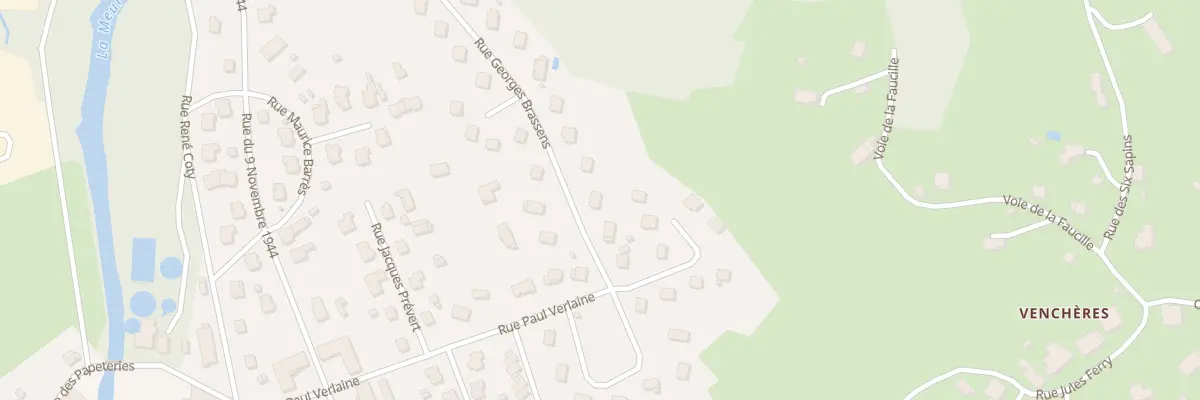 Plan du 60 Rue Georges Brassens à Anould