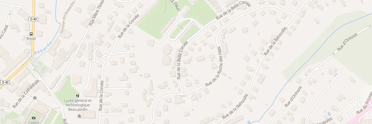 Plan du 10 Rue de la Belle Corvée à Saint-Dié-des-Vosges