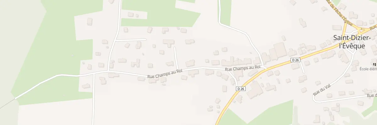 Plan du 16 Rue Champs au Roi à Saint-Dizier-l’Évêque