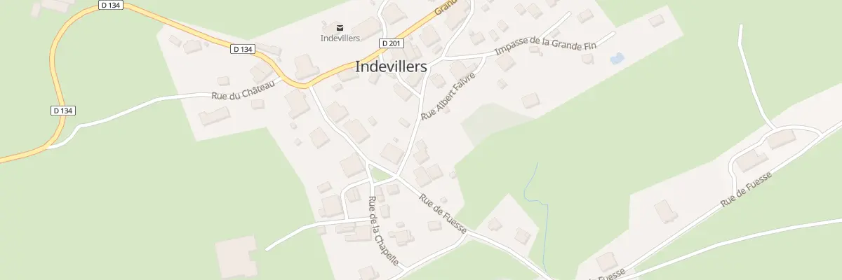 Plan du 1 Rue Albert Faivre à Indevillers