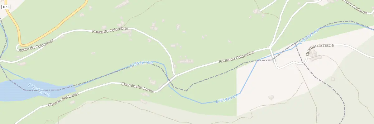 Plan du 591B Rte du Colombier à Sigale