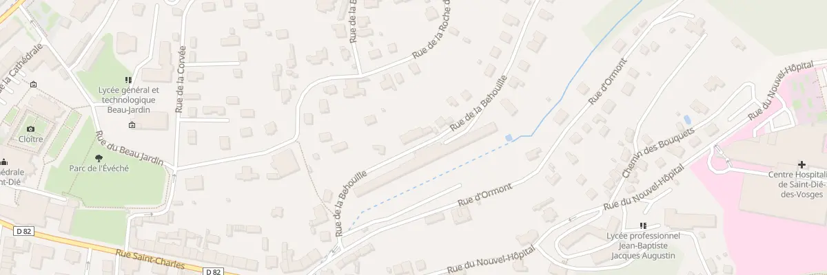 Plan du 9 Rue de la Behouille à Saint-Dié-des-Vosges
