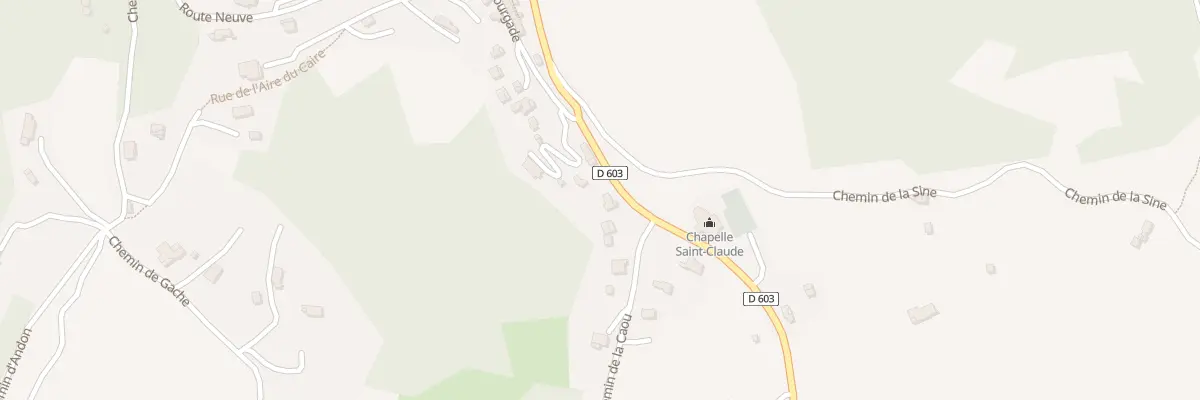 Plan du 134 Rte de la Chapelle à Cipières