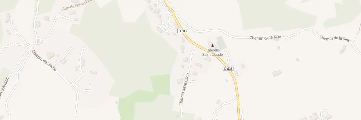 Plan du 44 Che de la Caou à Cipières