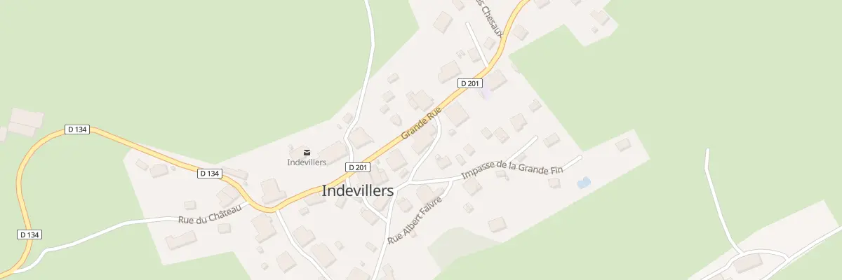 Plan du 10 Rue de la Fromagerie à Indevillers