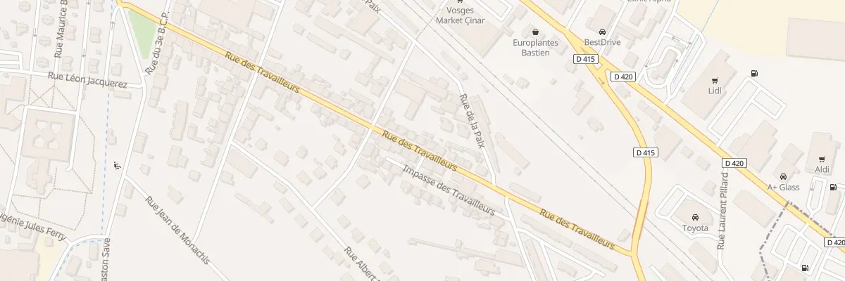 Plan du 49 Rue des Travailleurs à Saint-Dié-des-Vosges