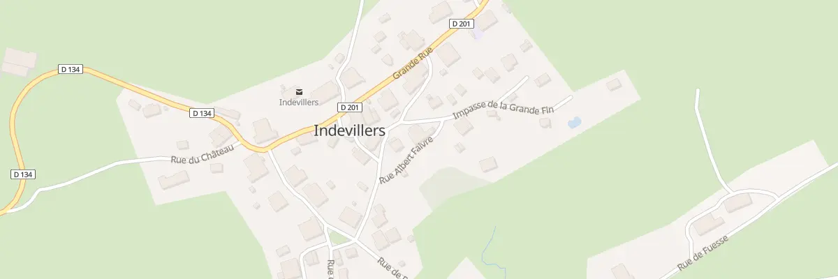 Plan du 2 Imp de la Grande Fin à Indevillers