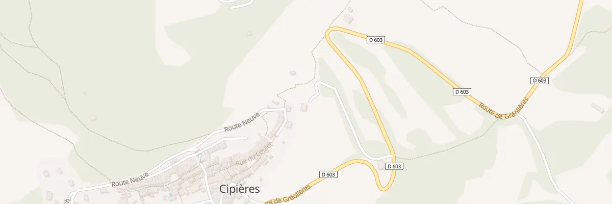 Plan du 791 Rte de Greolières à Cipières