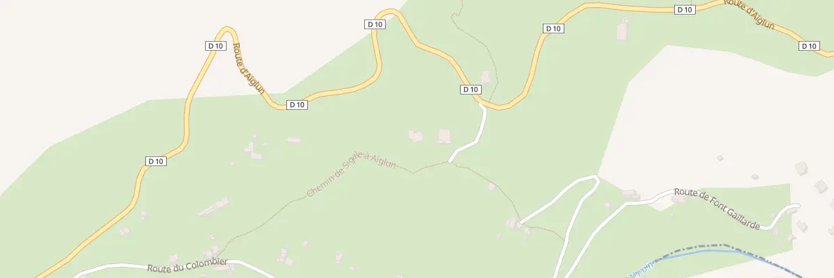 Plan du 100 Rte du Colombier à Sigale