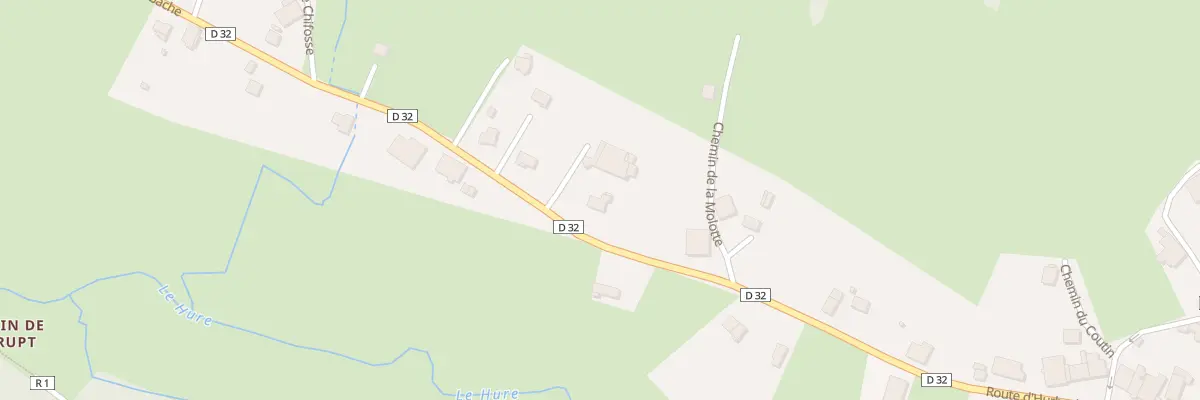 Plan du 606 Rte d’Hurbache à Denipaire