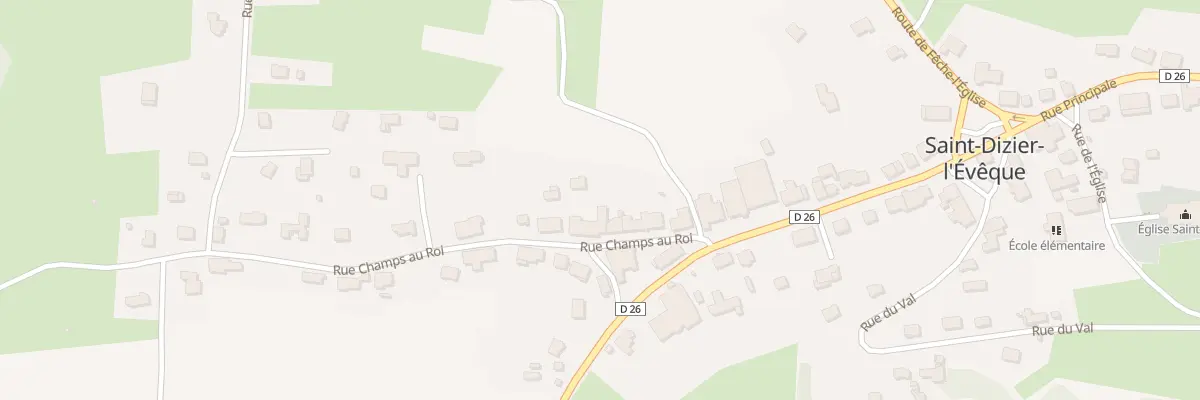 Plan du 10 Rue Champs au Roi à Saint-Dizier-l’Évêque