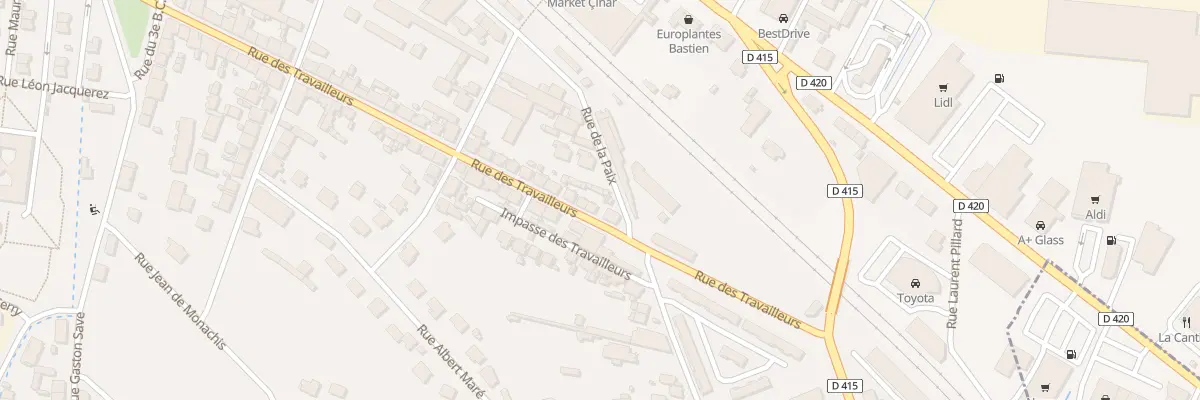 Plan du 57B Rue des Travailleurs à Saint-Dié-des-Vosges