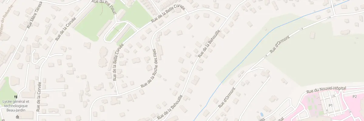 Plan du 25 Rue de la Behouille à Saint-Dié-des-Vosges