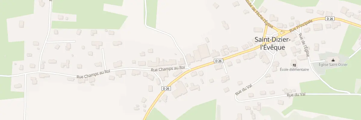 Plan du 2 Rue Champs au Roi à Saint-Dizier-l’Évêque