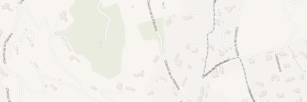 Plan du 128 Che La Platriere à Grasse