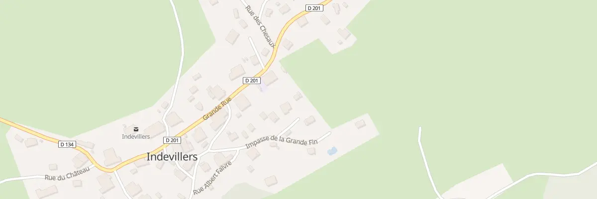 Plan du 8 Imp de la Grande Fin à Indevillers
