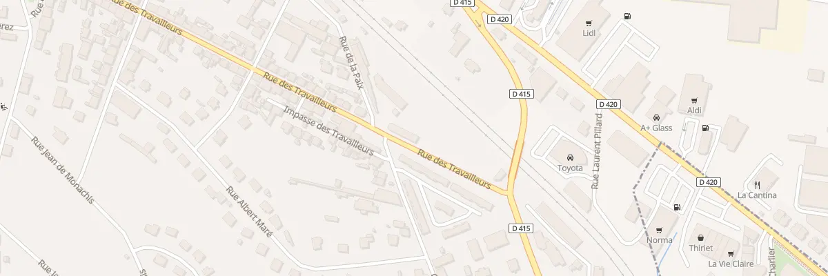 Plan du 61 Rue des Travailleurs à Saint-Dié-des-Vosges