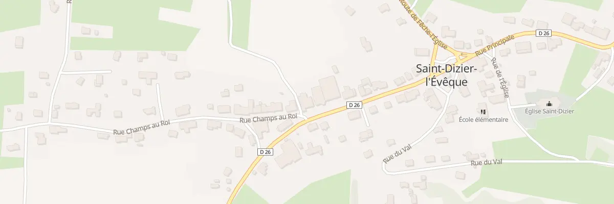Plan du 40 Rue Principale à Saint-Dizier-l’Évêque