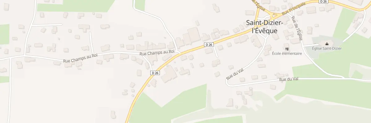 Plan du 47 Rue Principale à Saint-Dizier-l’Évêque