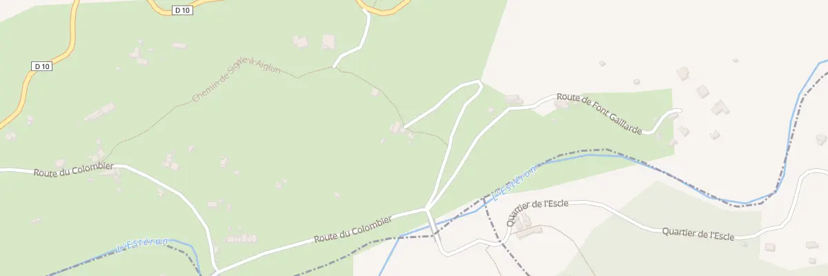 Plan du 250 Che de la Condamine à Sigale
