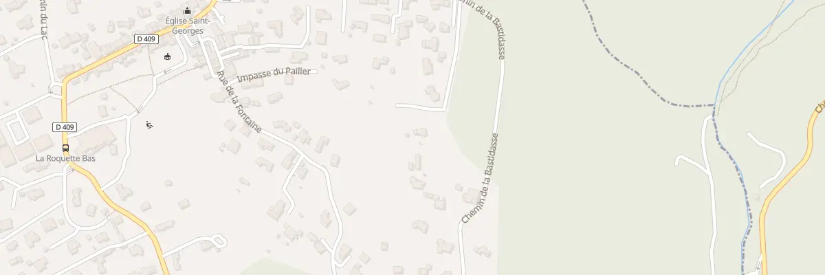 Plan du 290 Che de la Bastidasse à La Roquette-sur-Siagne