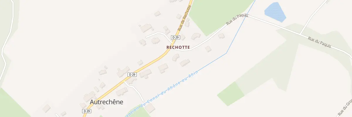 Plan du 2 Rue du Paquis à Autrechêne