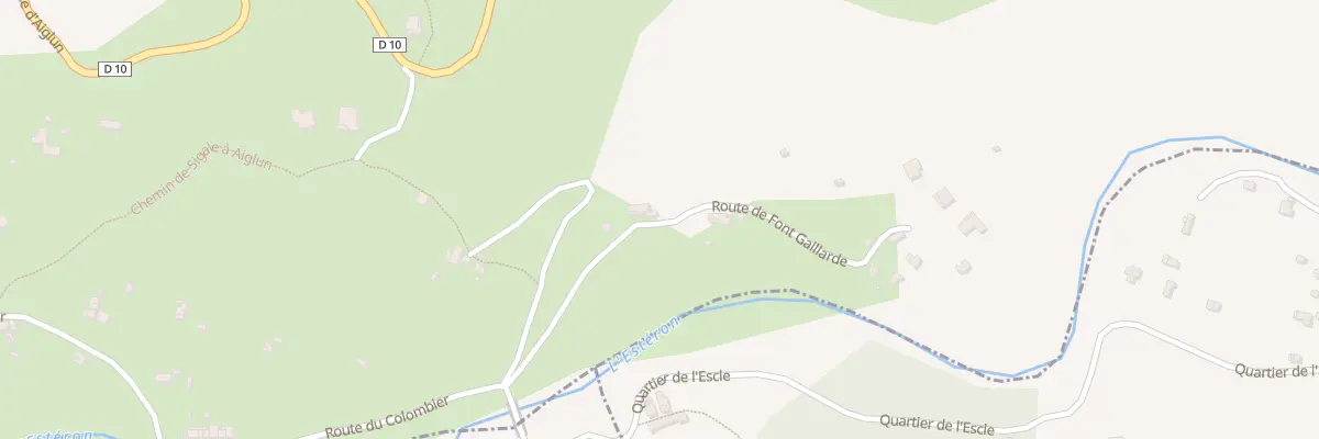 Plan du 175 Rte de Font Gaillarde à Sigale