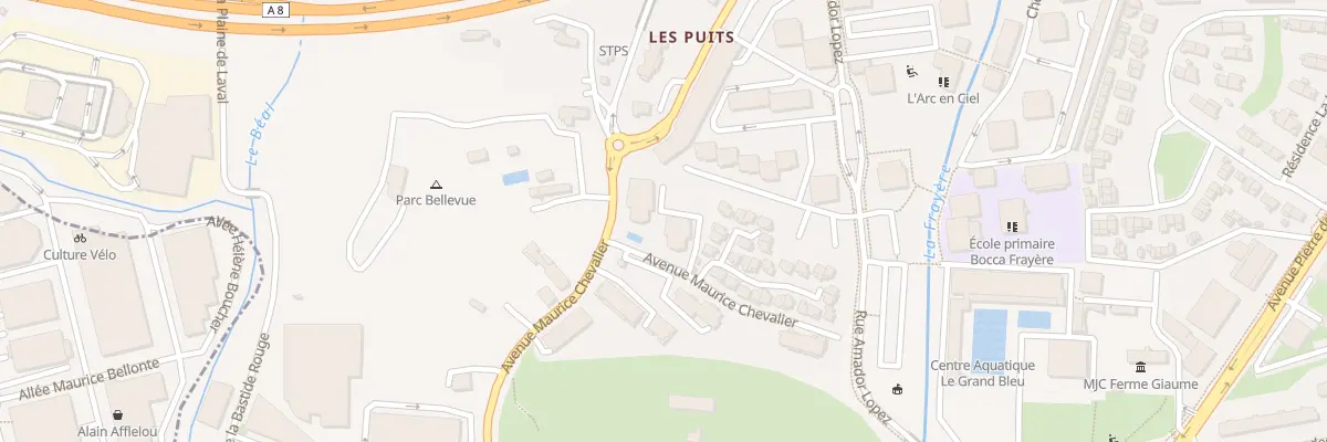 Plan du 2420K Av Maurice Chevalier à Cannes
