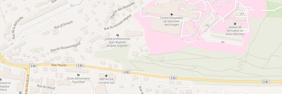 Plan du 7 Che de la Promenade de Gratin à Saint-Dié-des-Vosges