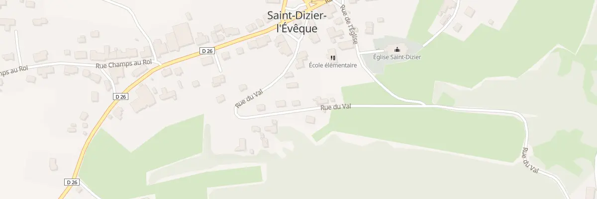 Plan du 18 Rue du Val à Saint-Dizier-l’Évêque