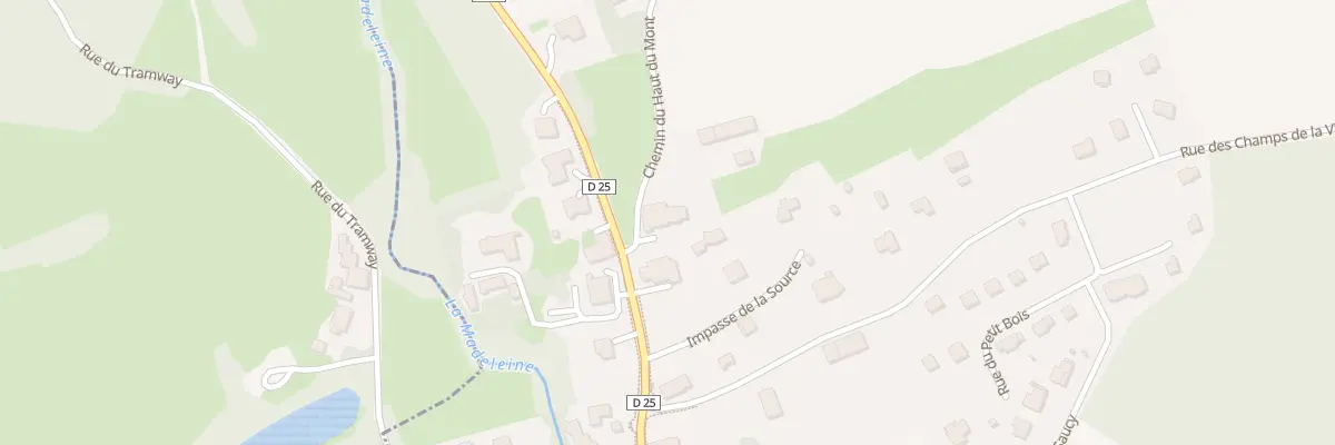 Plan du 2 Che du Haut du Mont à Bethonvilliers