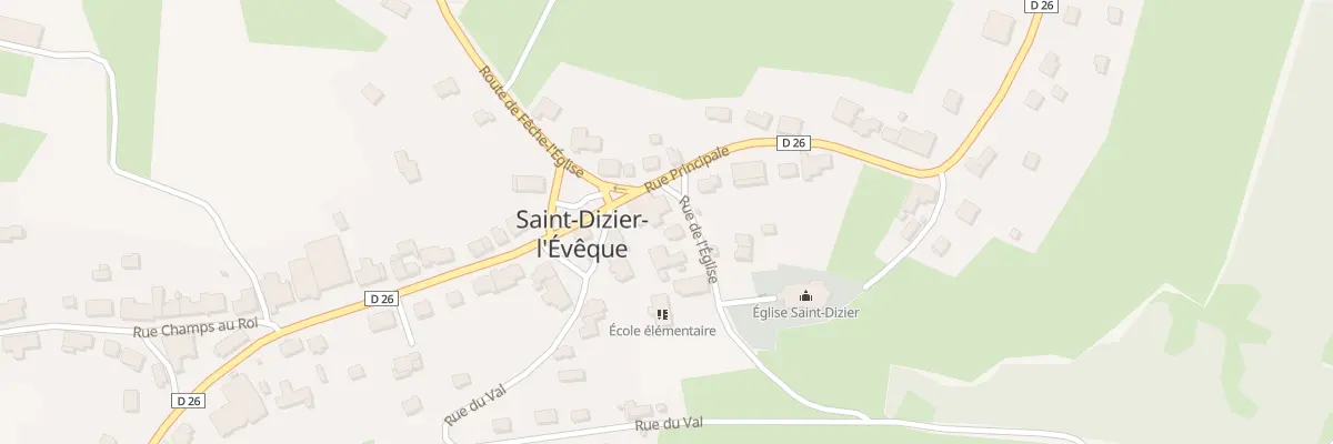 Plan du 4 Rue de l’Eglise à Saint-Dizier-l’Évêque