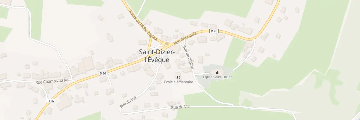 Plan du 6 Rue de l’Eglise à Saint-Dizier-l’Évêque