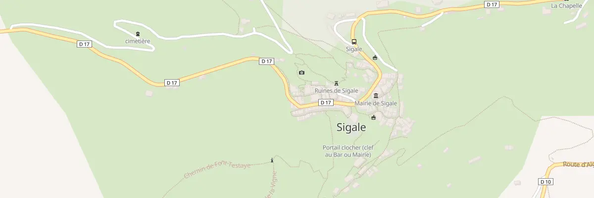 Plan du 21 Rue de la Baume à Sigale