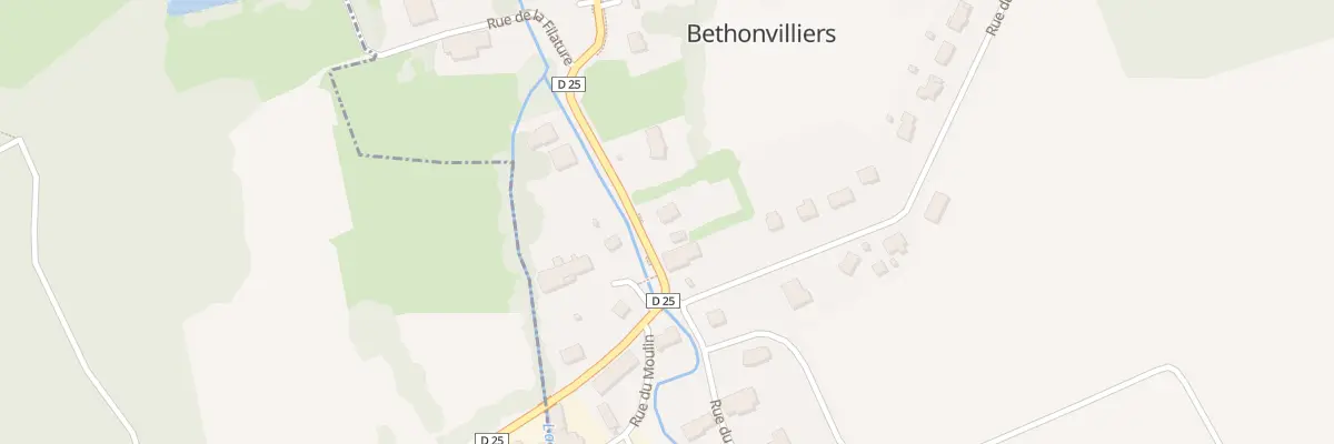 Plan du 8 Rue de la Madeleine à Bethonvilliers