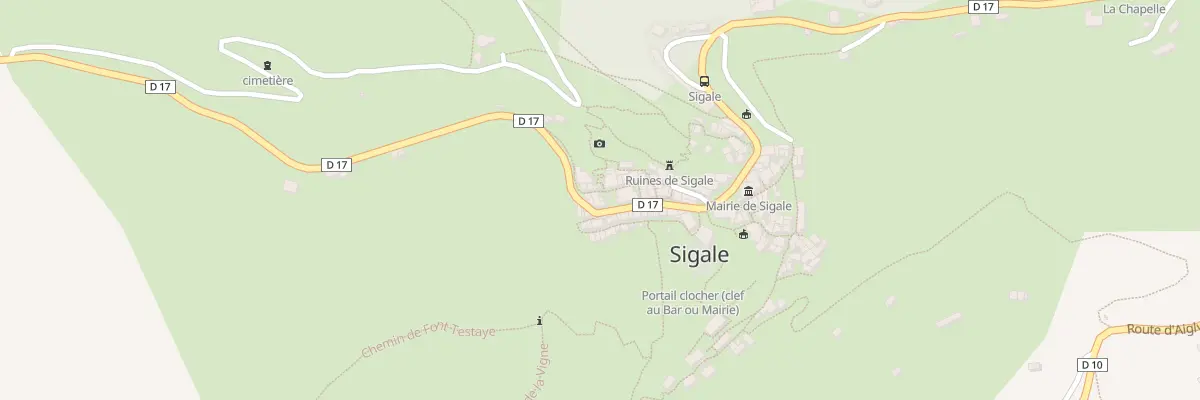 Plan du 15 Rue de la Baume à Sigale