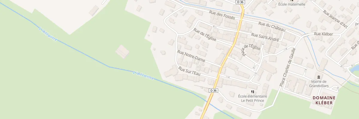 Plan du 15 Rue sur l’Eau à Grandvillars
