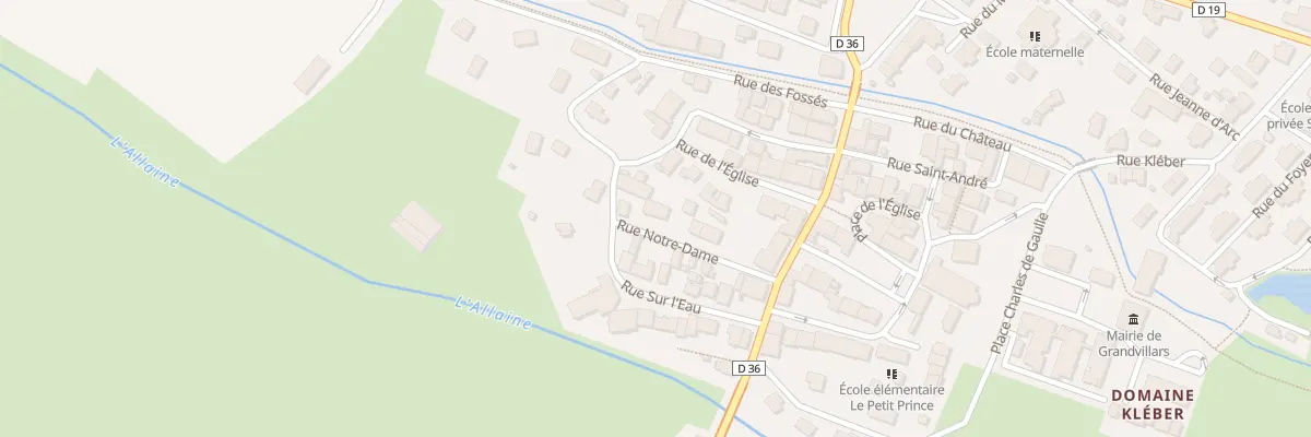 Plan du 15 Rue Notre Dame à Grandvillars