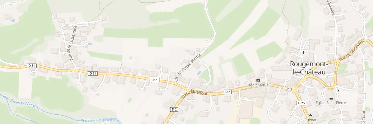 Plan du 4 Rue de St Nicolas à Rougemont-le-Château
