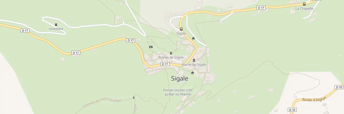 Plan du 6 Rue de la Baume à Sigale
