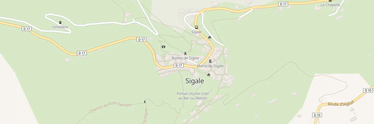Plan du 5 Rue de la Baume à Sigale