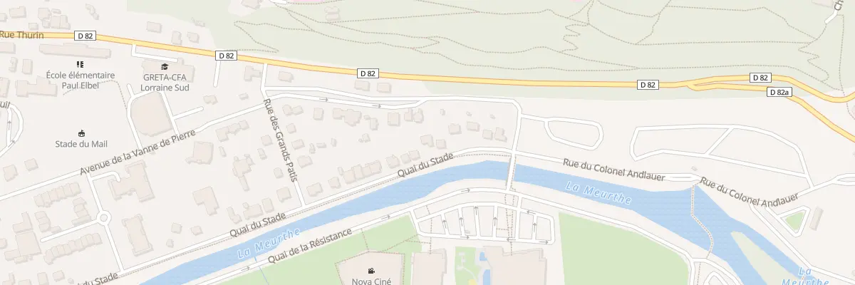 Plan du 61 Quai du Stade à Saint-Dié-des-Vosges