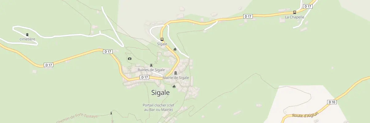 Plan du 7 Rue de la Baragne à Sigale