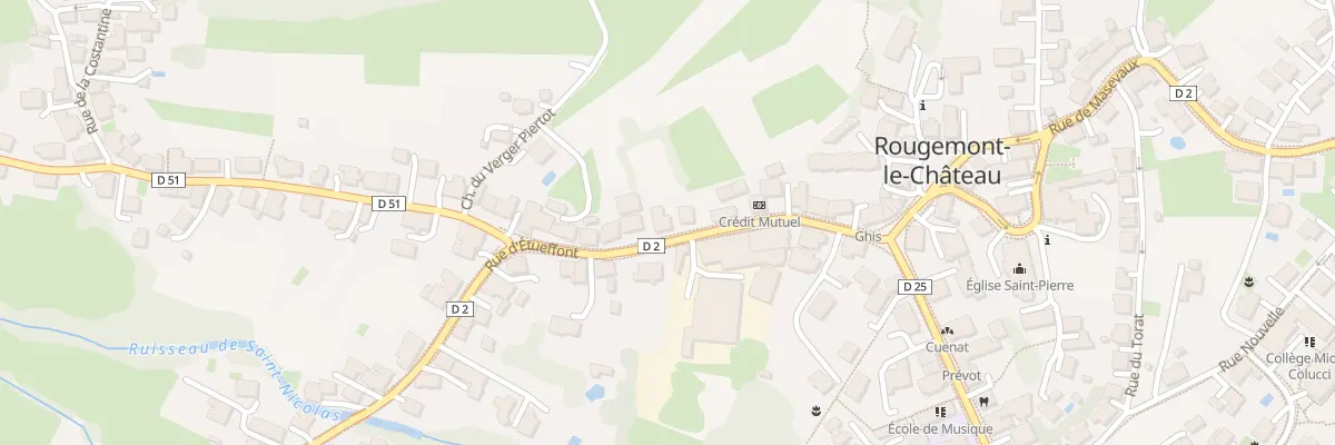 Plan du 14 Rue d’Etueffont à Rougemont-le-Château
